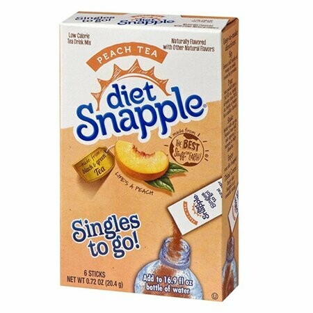 Snapple Peach Tea 6ct - (add to 16.9oz water)