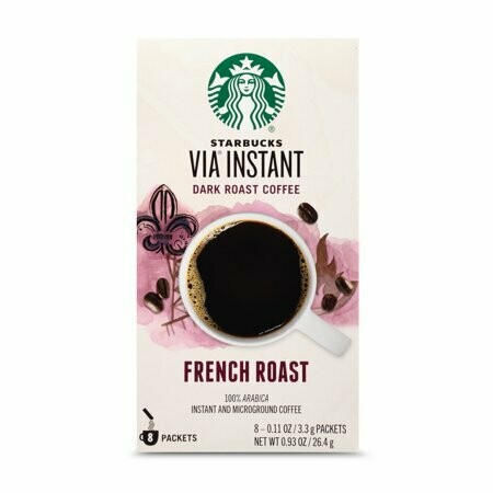 Starbucks VIA Instant sticks     French Dark Roast 8ct