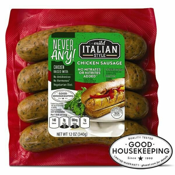 Never Any! Chicken Sausage - mild Italian 4ct