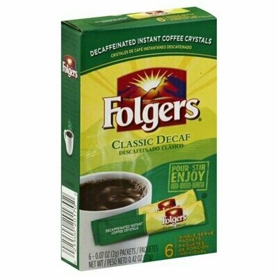 Folger&#39;s Choice single serve -    Decaf Instant Coffee sticks 6ct