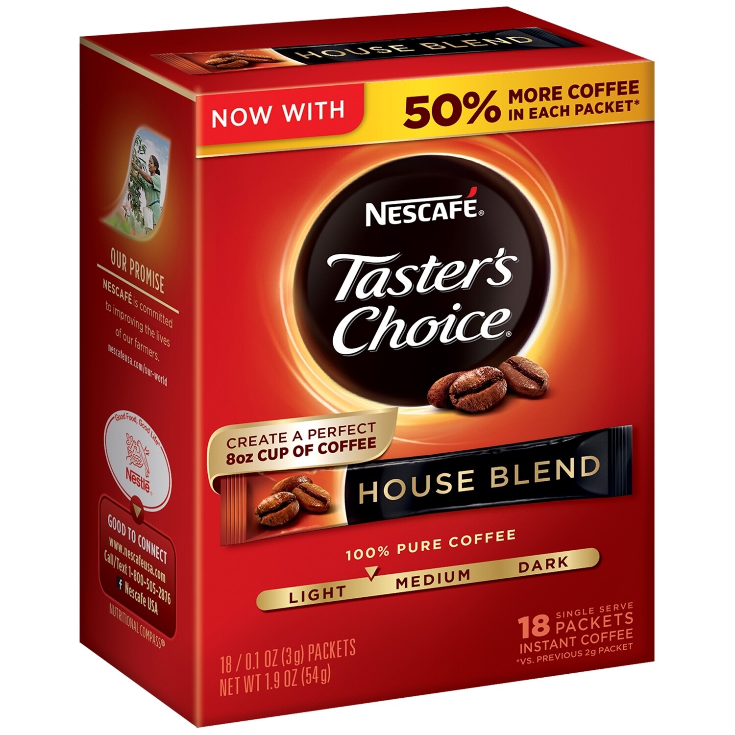 Taster's Choice Instant Coffee Sticks     House Blend 18ct