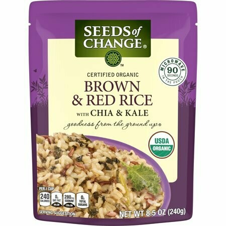 Seeds of Change Organic Rice Microwaveable Pouch - Brown & Red Rice