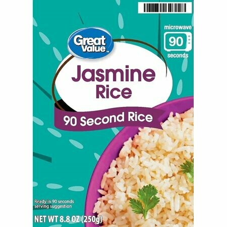 Great Value Rice Microwavable Pouch - Jasmine