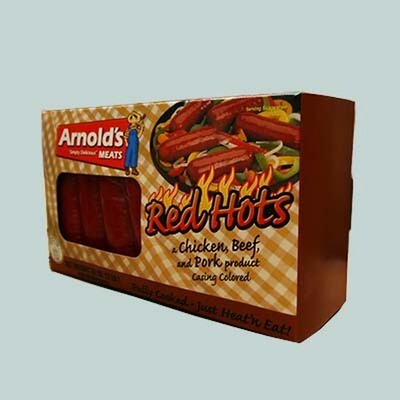 Arnold's Sausages - Red Hots (contains pork)