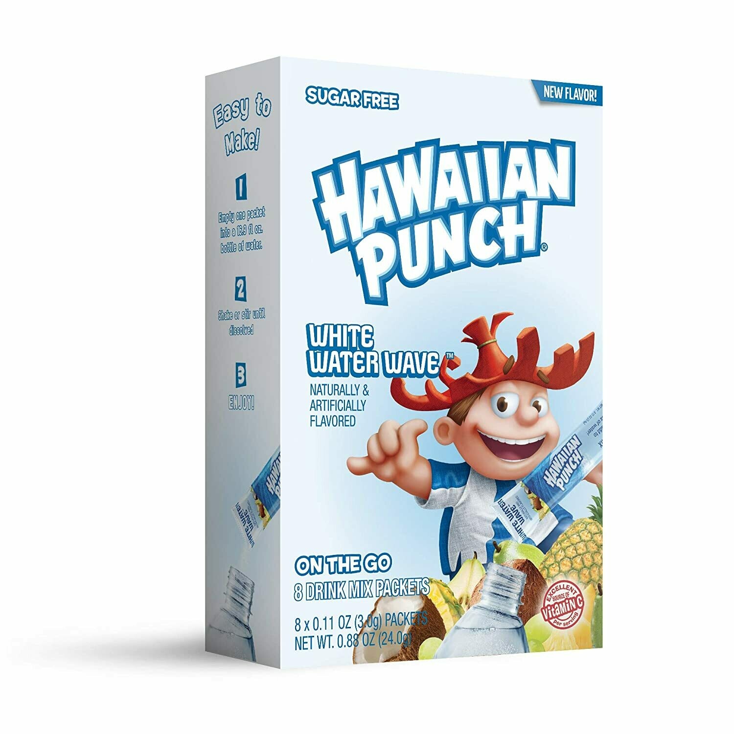 Hawaiian Punch Singles-to-Go (add to 16.9oz water)    White Water Wave
