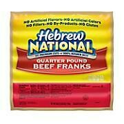 Hot Dogs Hebrew National Beef Quarter Pound (15ct)