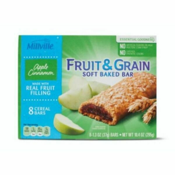 Cereal Bars     Apple Cinnamon Fruit and Grain 8ct