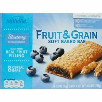 Cereal Bars     Blueberry Fruit and Grain 8ct