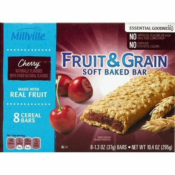 Cereal Bars Cherry Fruit and Grain 6ct