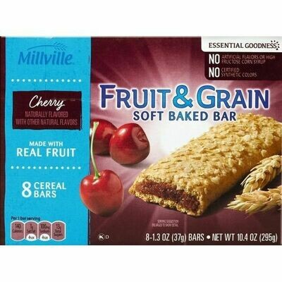 Cereal Bars     Cherry Fruit and Grain 8ct