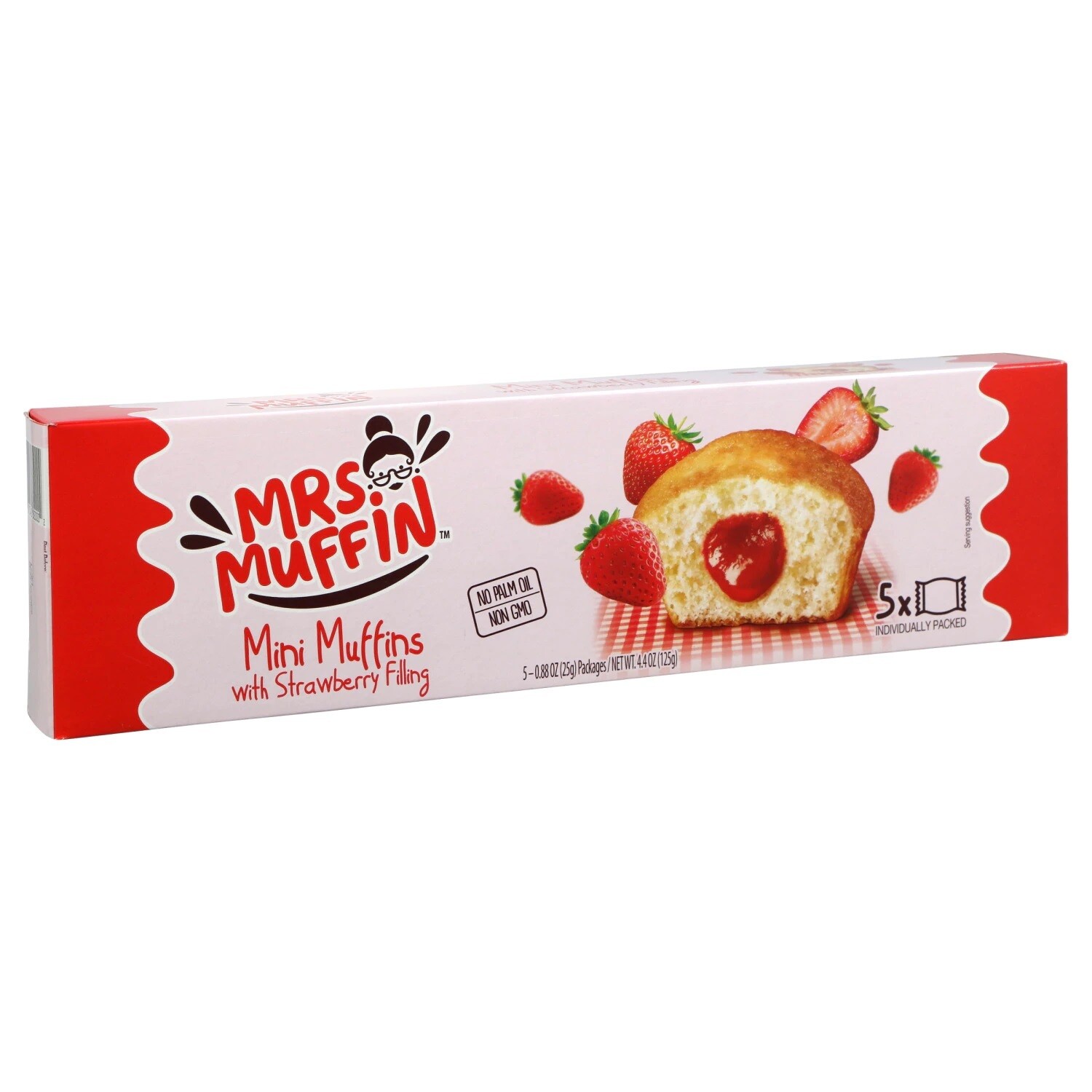 Mrs. Muffin     Mini Muffins with Strawberry Filling 5ct