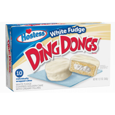 Hostess -    Ding Dong White Fudge 10ct
