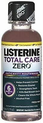 Listerine Total Care Zero Travel Size 3.2oz