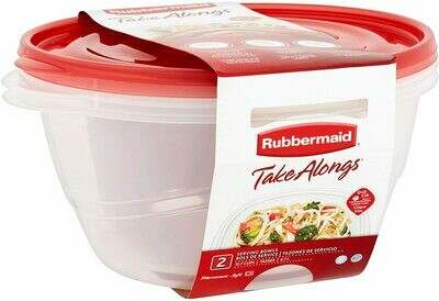 Rubbermaid Round Container w/lid 26oz 2ct