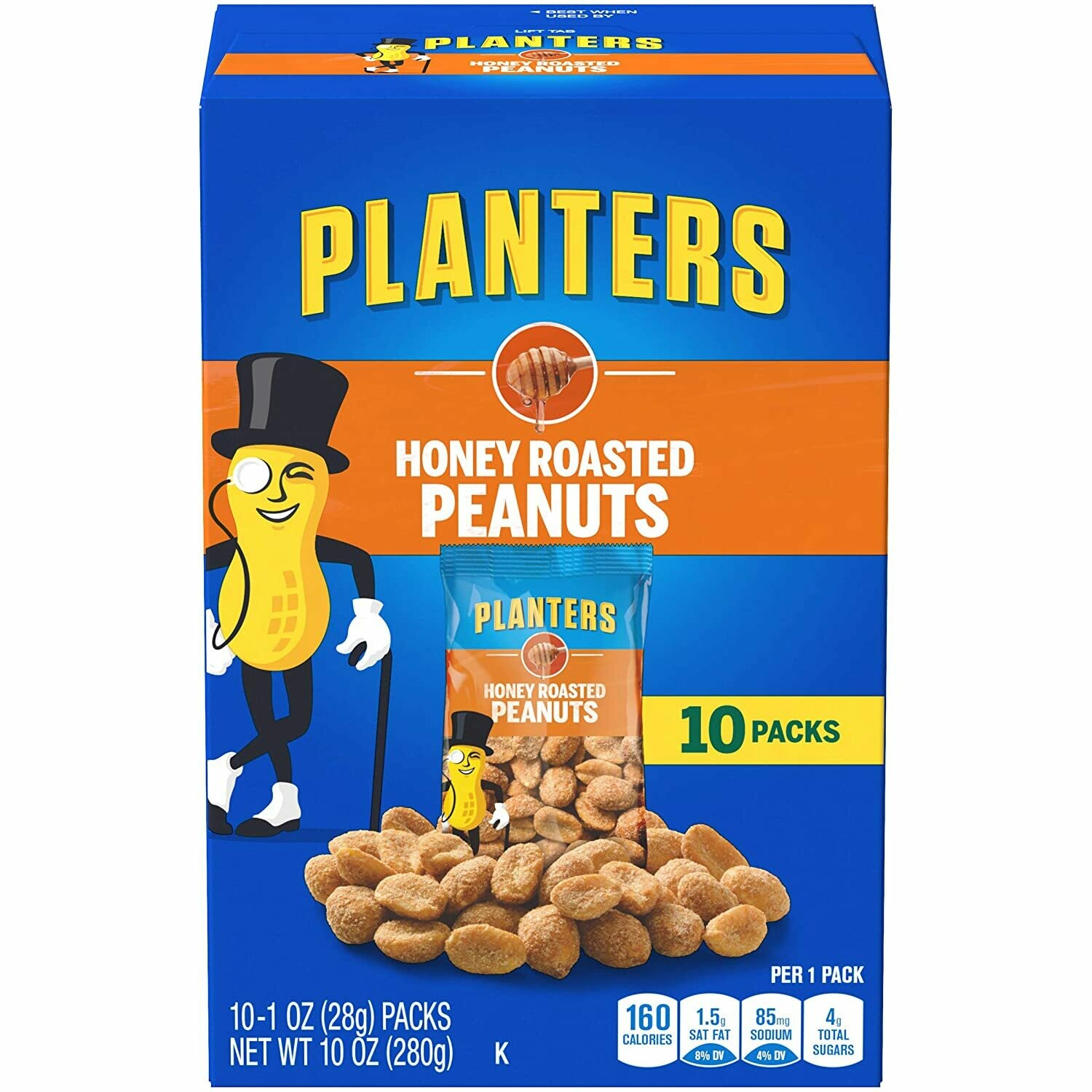 Planters Peanuts Honey Roasted 10pk