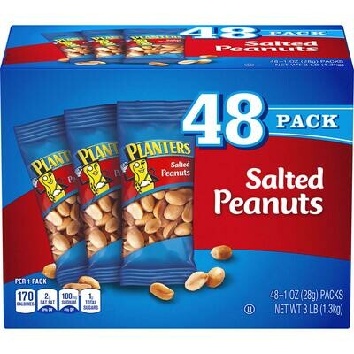 Planters Peanuts Salted 48pk
