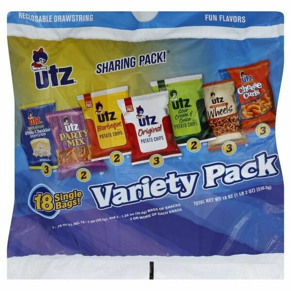 Utz Variety Pack 18ct