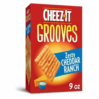 Cheez It Boxes Grooves Zesty Cheddar Ranch