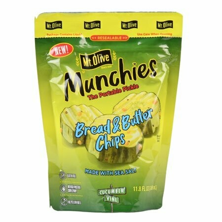 Mt. Olive Munchies Bread & Butter Chips (large pouch)