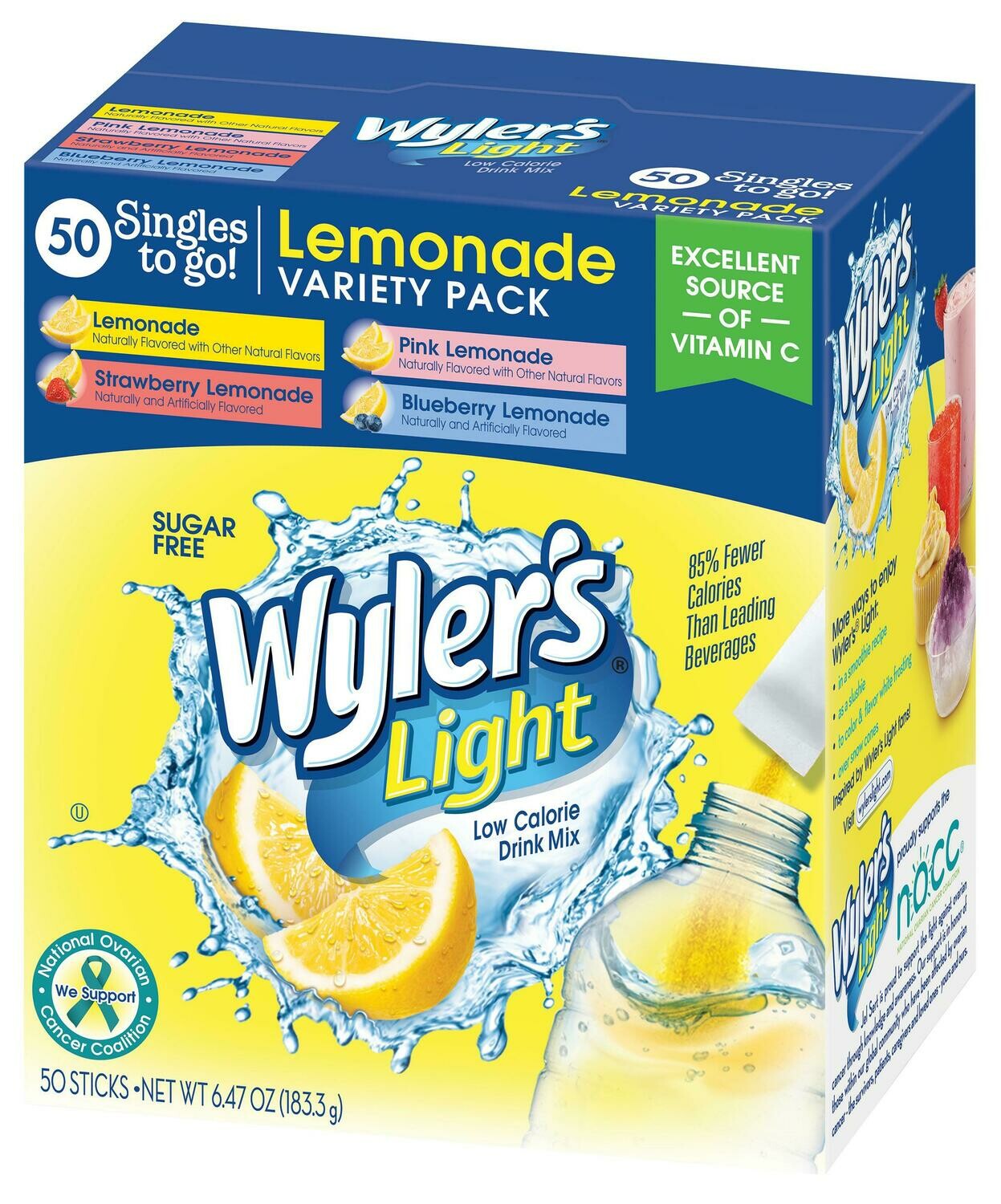 Wyler's Light Variety Pack 50ct - (add to 16.9oz water)