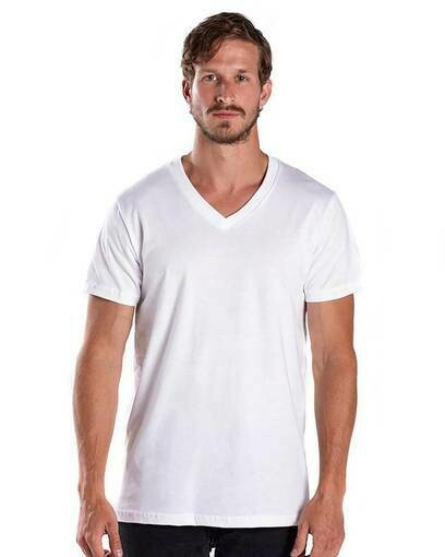 T-Shirts Short-Sleeve V Neck White