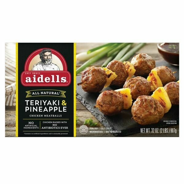 Aidells Chicken Meatballs (pork free) Teriyaki & Pineapple