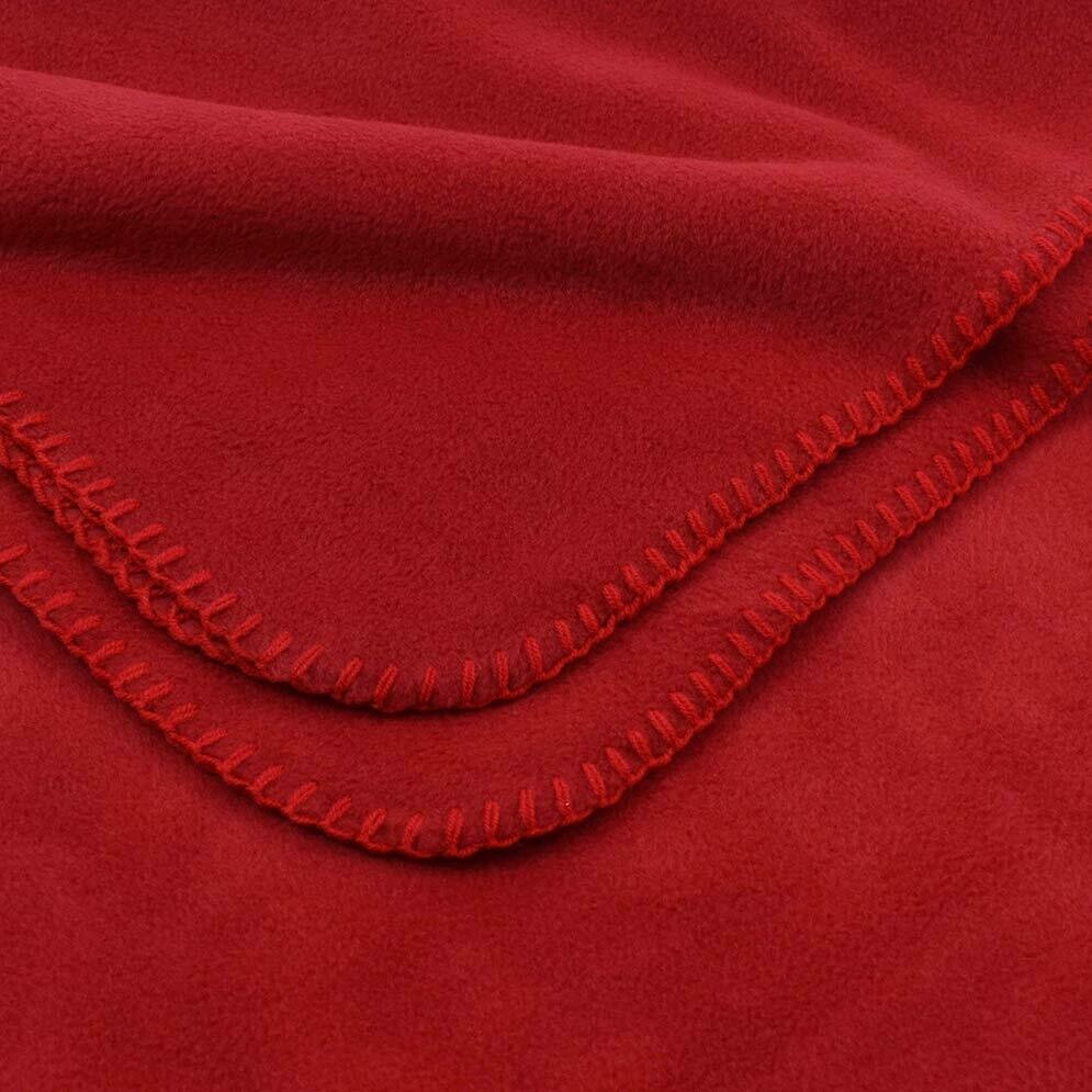 Solid Red Polar Fleece Fabric – 60" Wide, Anti-Pill, Sold By The Yard, Sewing Craft