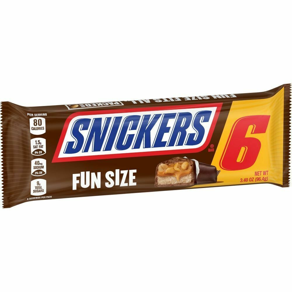 Fun Size Candy     Snickers 6ct