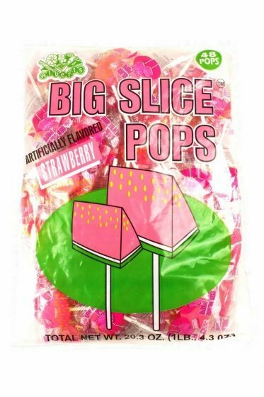 Slice Pops Suckers 48ct     Strawberry