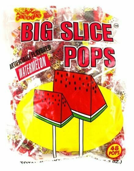 Slice Pops Suckers 48ct     Watermelon