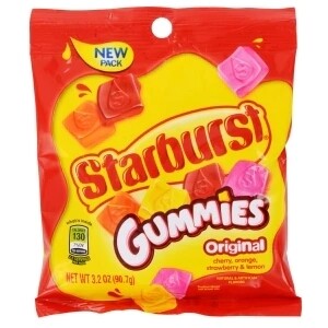Peg Bags     Starburst Gummies Original