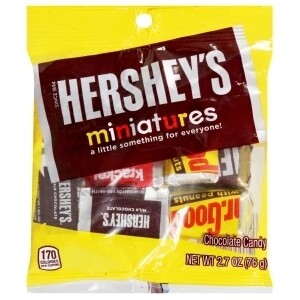 Peg Bags     Hershey&#39;s Miniatures