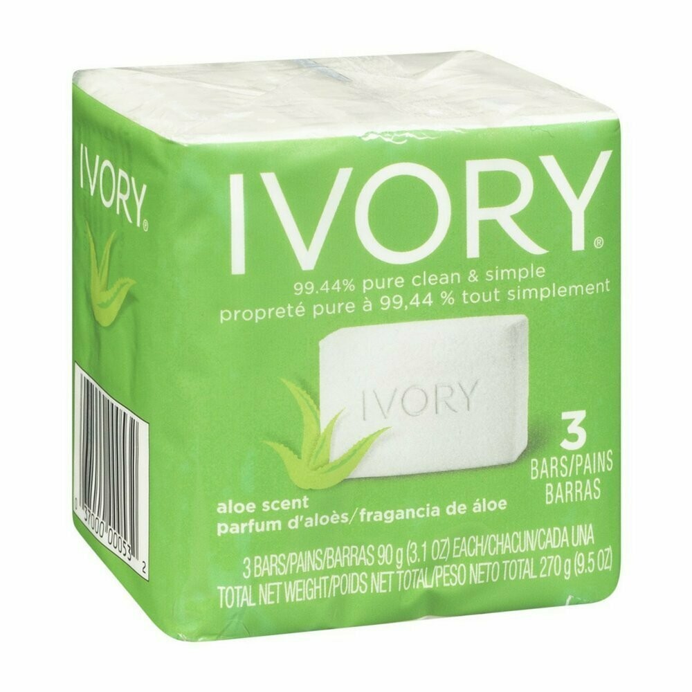 Ivory Soap Aloe 3.1oz 3ct