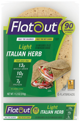 Flatout Flatbread 6ct - Light Italian Herb
