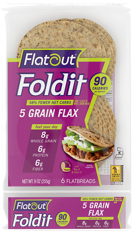 Flatout Flatbread 6ct - Foldit 5 Grain Flax