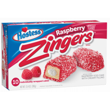 Hostess -    Zingers, raspberry 10ct