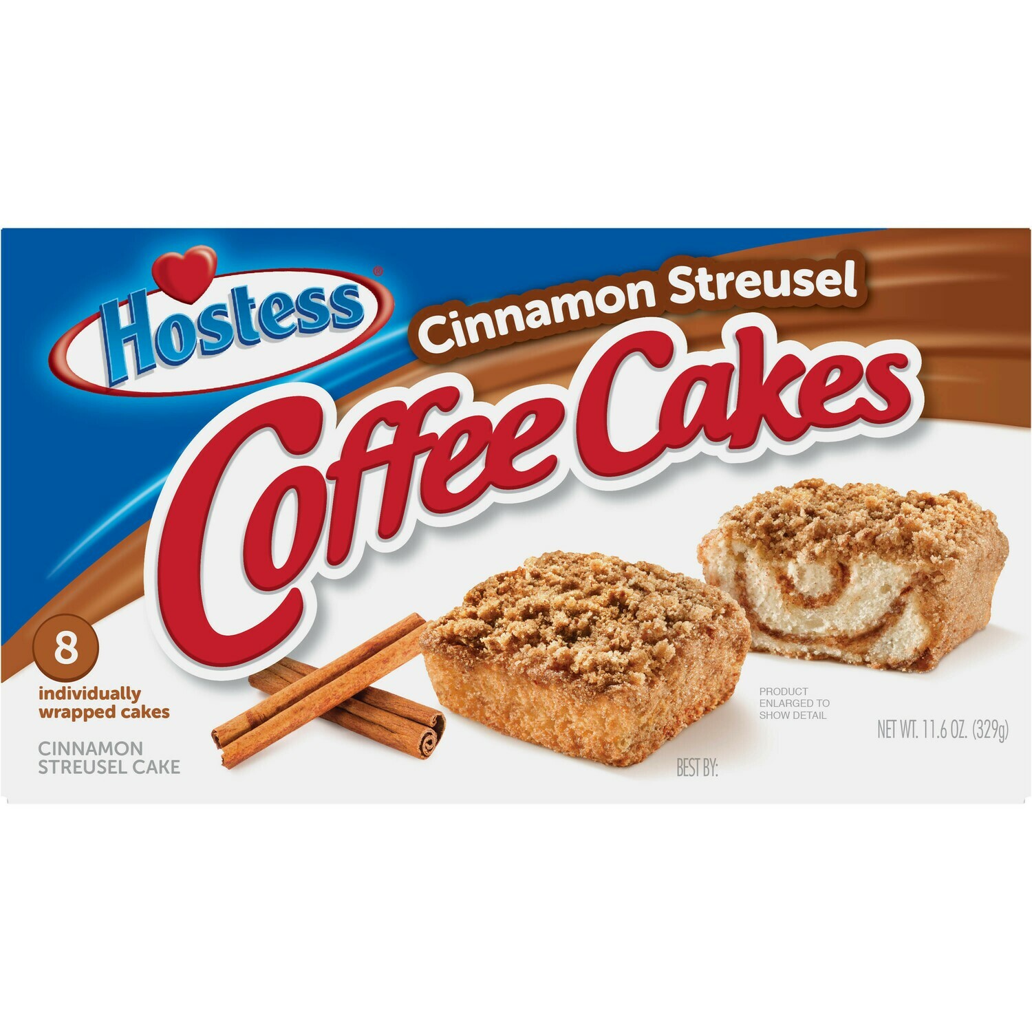 Hostess -    Coffee Cakes, Cinnamon Streusel 8ct