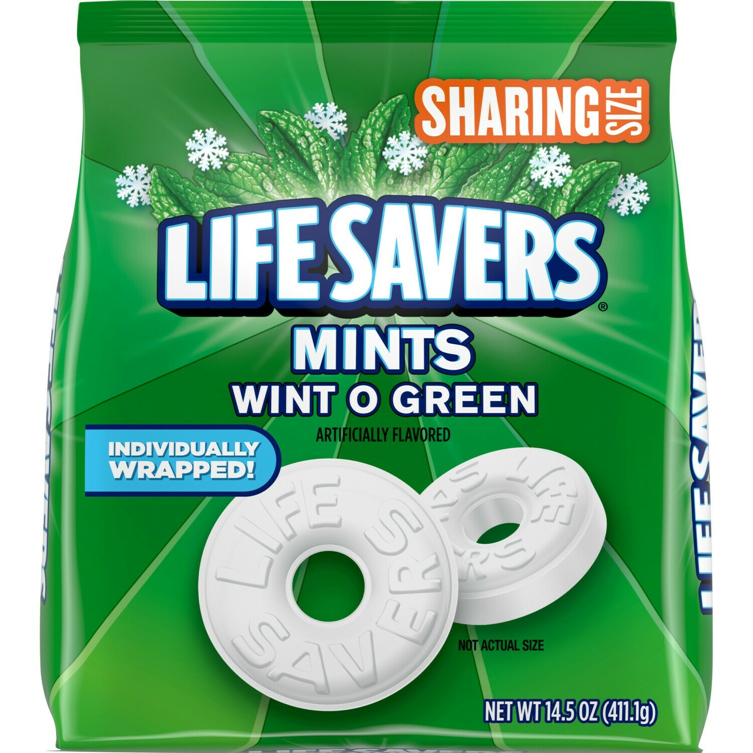Share Pack Lifesavers Wint O Green Mints