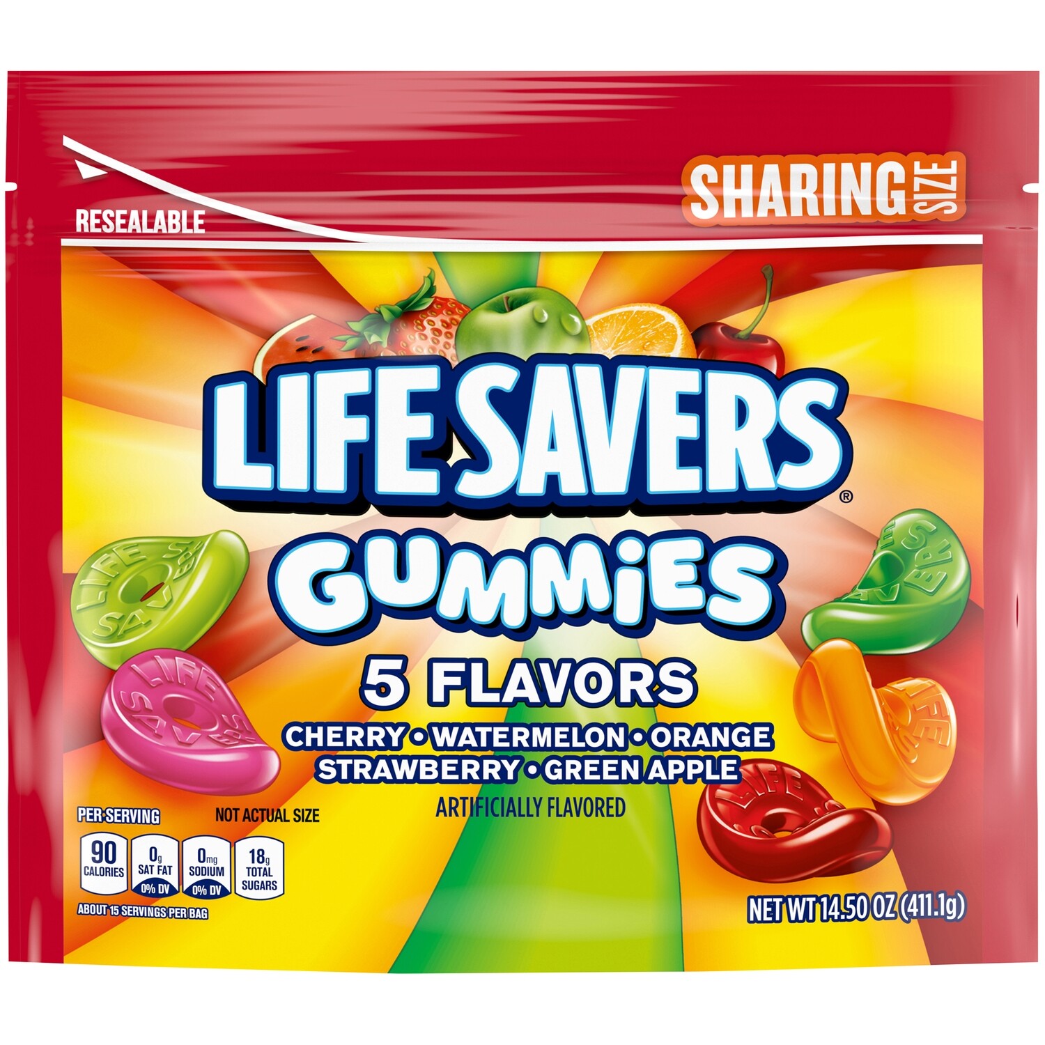 Share Pack    Lifesavers Gummies 5-flavors