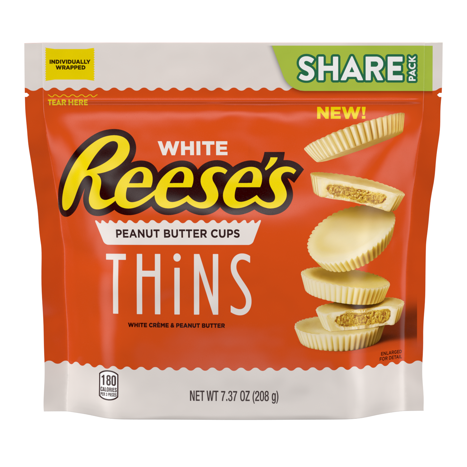 Share Pack    Reese's Peanut Butter Cups Thins White