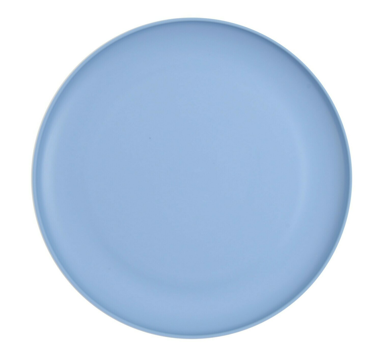 Mainstay 10.5" blue plastic microwavable plate