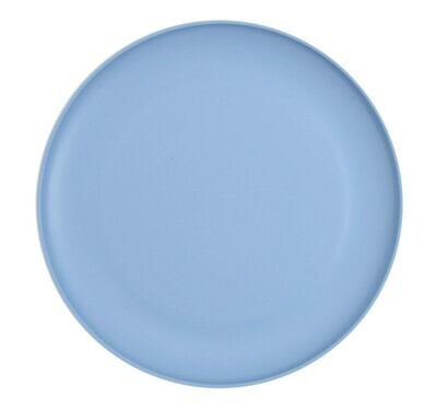 Mainstay 10.5" blue plastic microwavable plate