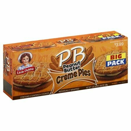 Little Debbies -    Peanut Butter Crème Pies Big Pack 6ct