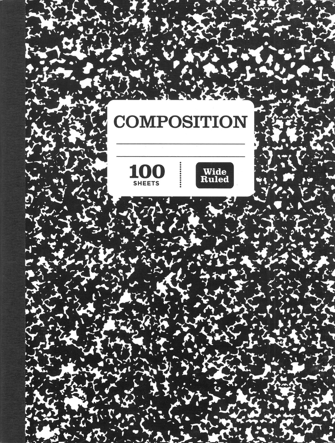 Composition Notebook Wide Rule 100 sheets