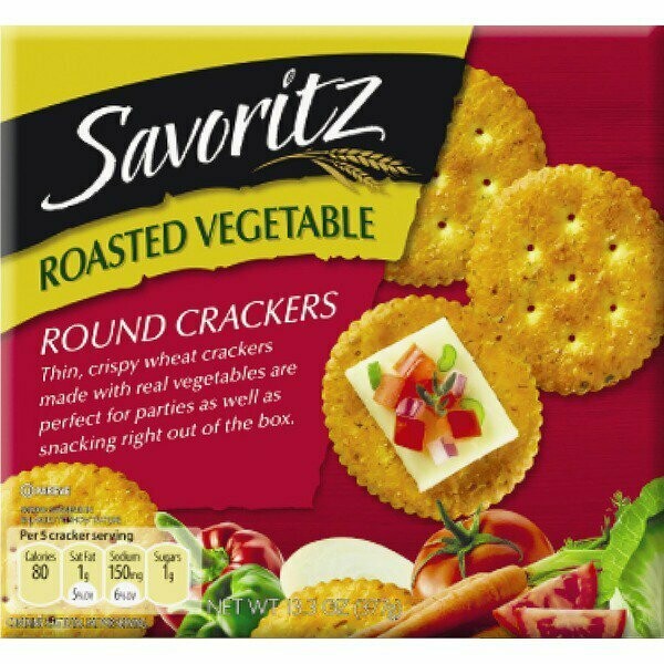 Savoritz Crackers     Roasted Vegetable Round