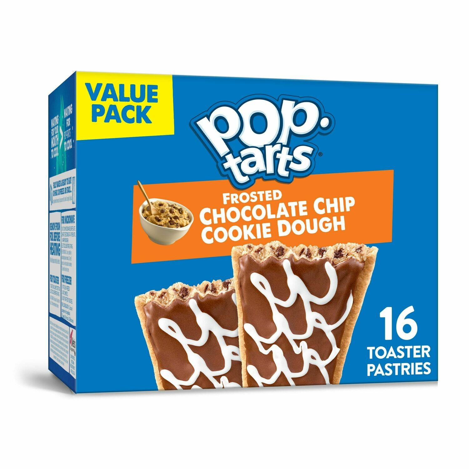Pop Tarts 16ct Value Pack Frosted Chocolate Chip Cookie Dough