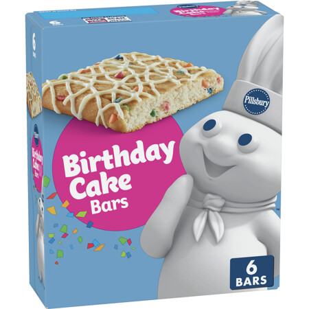 Soft Baked Bars - Pillsbury Birthday Cake 6ct