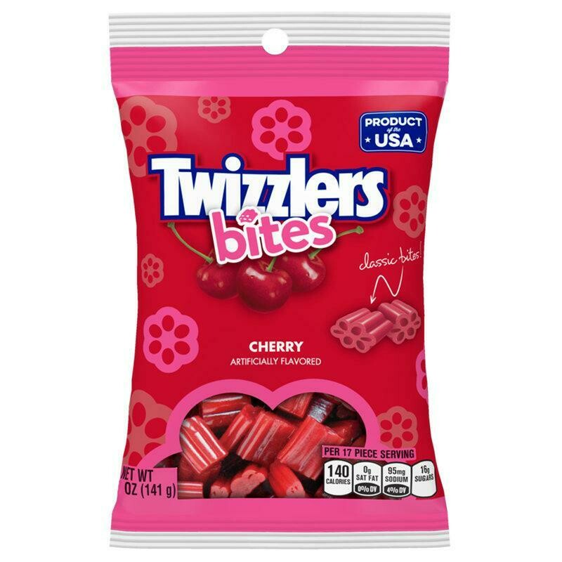 Twizzler Peg Bag     Twizzler Bites - Cherry