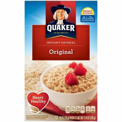 Quaker Instant Oatmeal Original 12ct