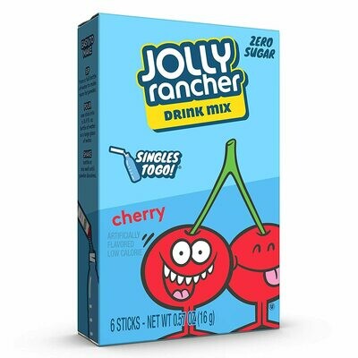 Jolly Rancher 6ct - (add to 16.9oz water)     Cherry